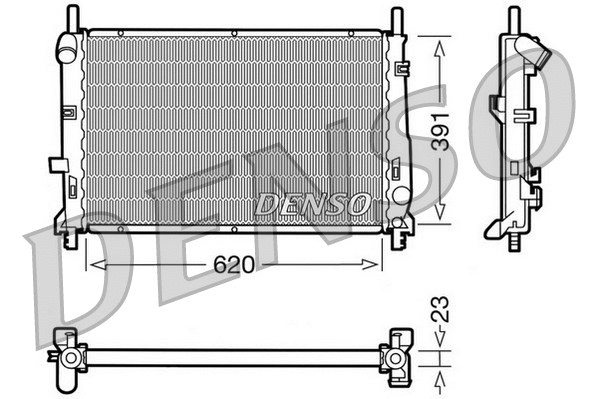 Radiator, engine cooling (WG1919084)