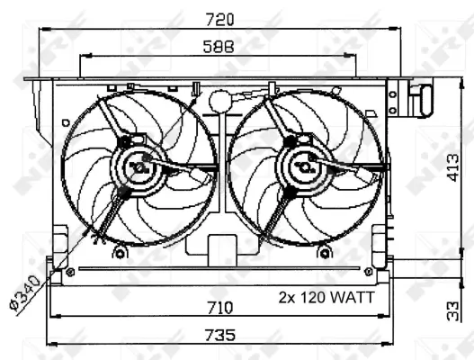 Fan, engine cooling