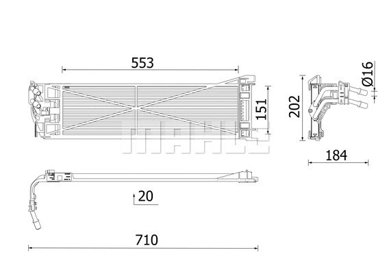 Oil Cooler, automatic transmission (WG2204723)
