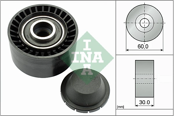 Deflection/Guide Pulley, V-ribbed belt (WG1252879)