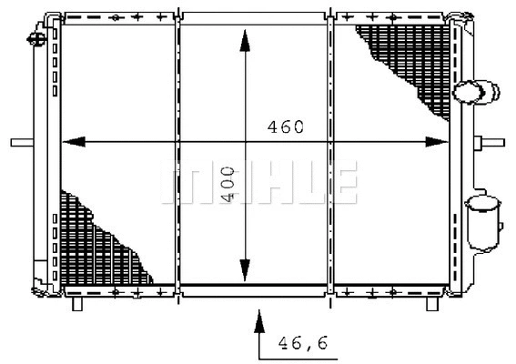 Radiator, engine cooling