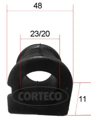 Mounting, stabiliser bar (WG1922996)