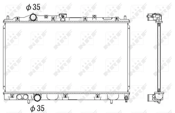 Radiator, engine cooling (WG1722388)
