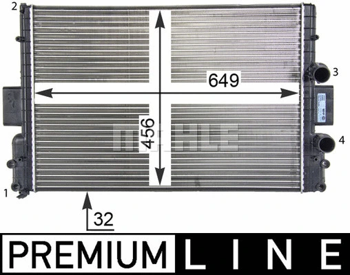 Radiator, engine cooling