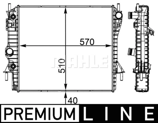 Radiator, engine cooling