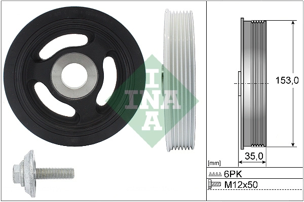 Belt Pulley Set, crankshaft (WG1966389)