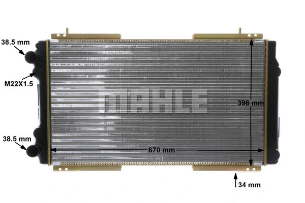 Radiator, engine cooling