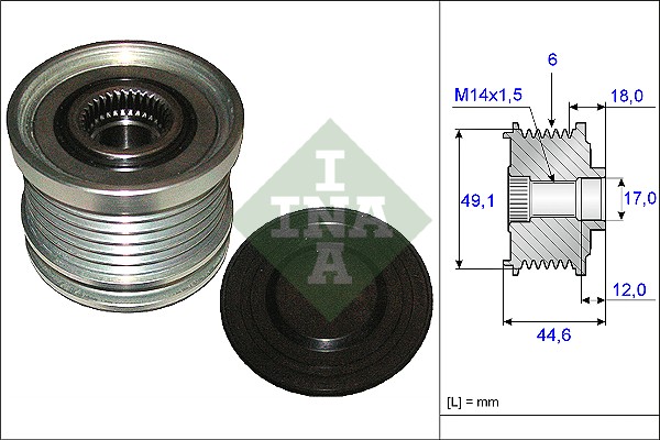 Alternator Freewheel Clutch (WG1253756)