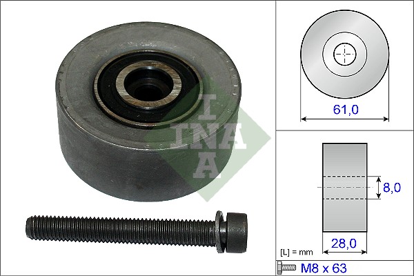 Deflection/Guide Pulley, timing belt (WG1253011)