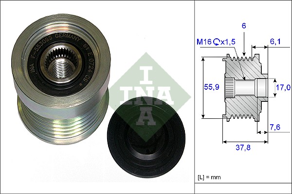 Alternator Freewheel Clutch (WG1253649)