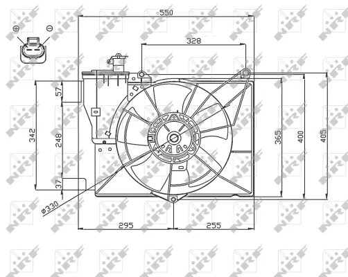 Fan, engine cooling (WG1720671)