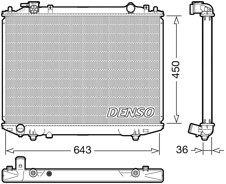 Radiator, engine cooling (WG2270667)