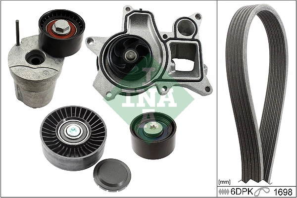 Water Pump + V-Ribbed Belt Kit (WG2112124)