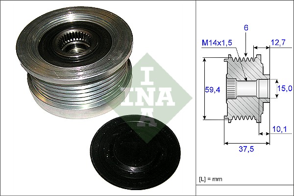 Alternator Freewheel Clutch (WG1253686)