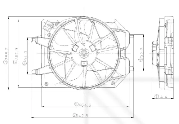 Fan, engine cooling