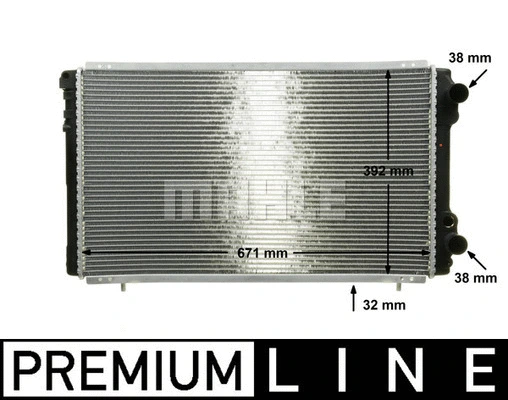 Radiator, engine cooling