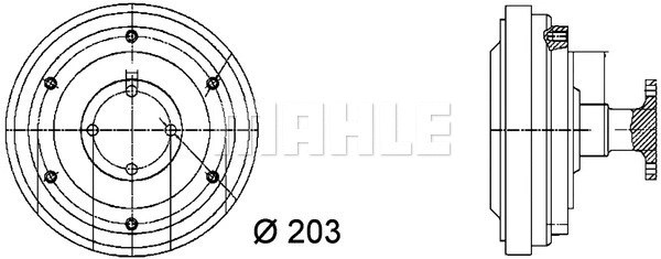 Clutch, radiator fan