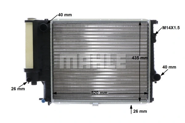 Radiator, engine cooling