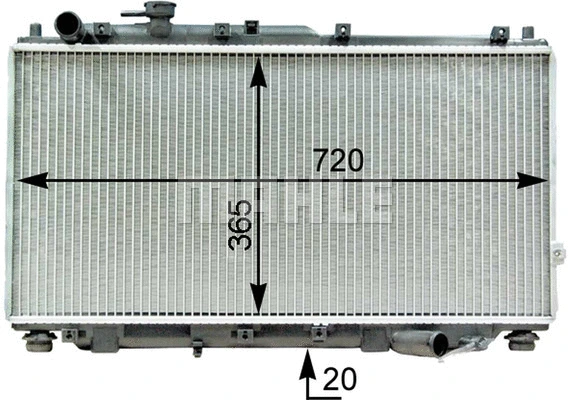 Radiator, engine cooling (WG2182531)