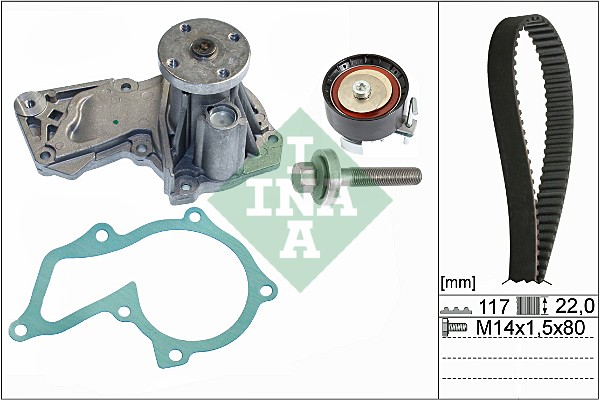 Water Pump & Timing Belt Kit (WG1710056)