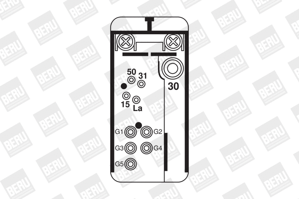 Relay, glow plug system