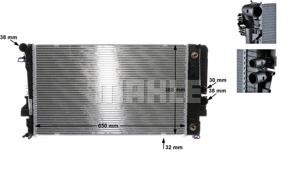 Radiator, engine cooling