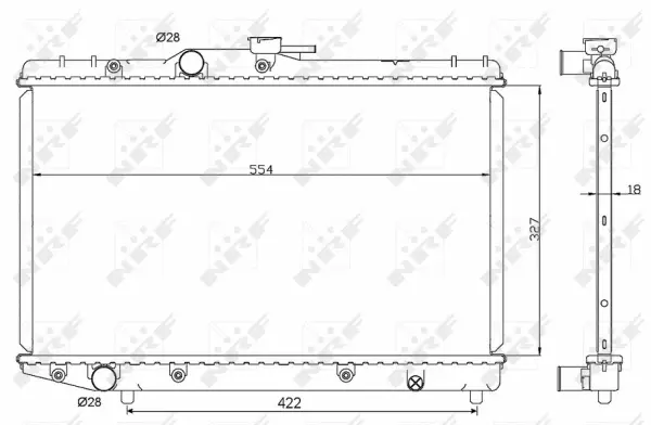 Radiator, engine cooling