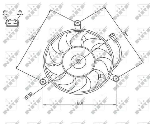 Fan, engine cooling (WG1720670)
