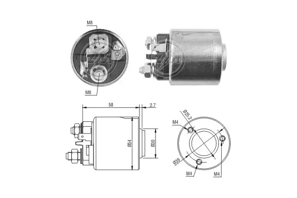 Solenoid Switch, starter (WG1776337)