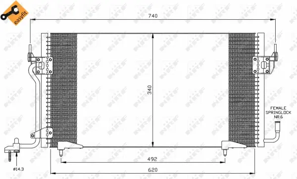 Condenser, air conditioning (WG2160901)