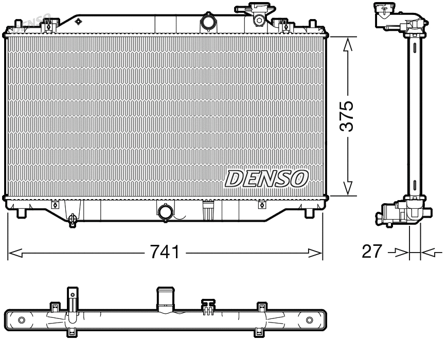 Radiator, engine cooling (WG2270669)