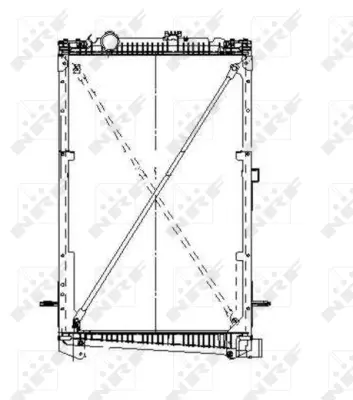 Radiator, engine cooling (WG1721736)