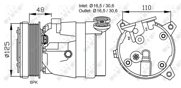 Compressor, air conditioning (WG2159088)