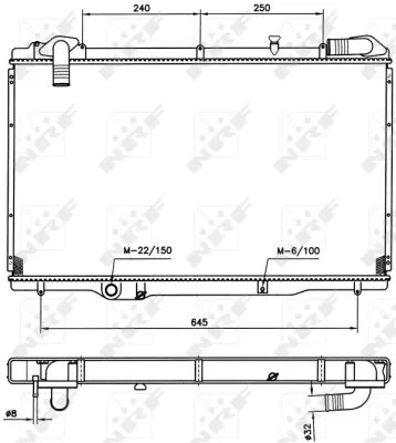Radiator, engine cooling
