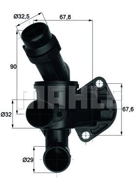 Thermostat, coolant (WG1261837)