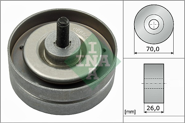 Deflection/Guide Pulley, V-ribbed belt (WG1710140)