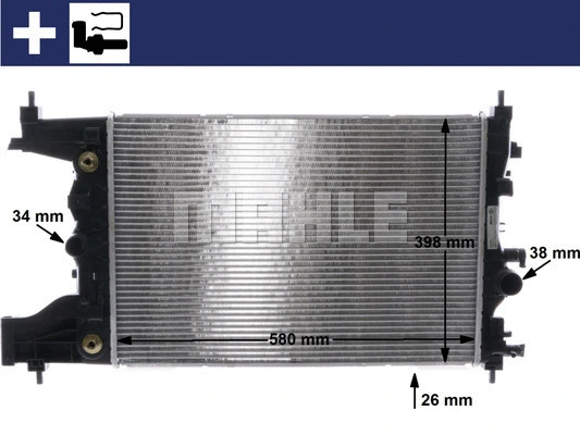Radiator, engine cooling