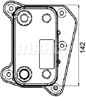Oil Cooler, engine oil (WG2181216)