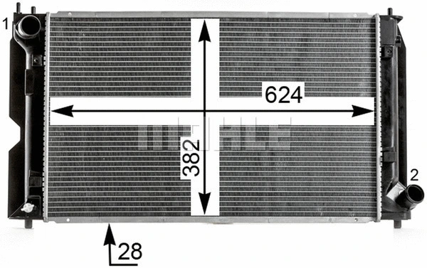 Radiator, engine cooling