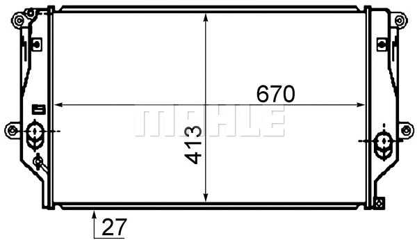 Radiator, engine cooling