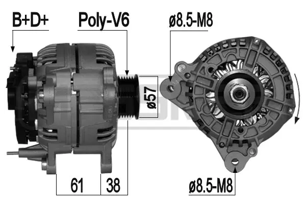 Alternator (WG2011013)