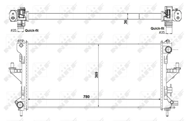 Radiator, engine cooling