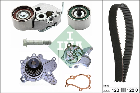 Water Pump & Timing Belt Kit (WG1780530)