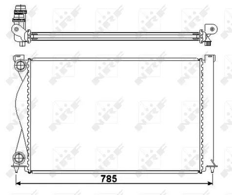 Radiator, engine cooling (WG1721405)
