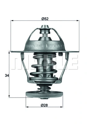 Thermostat, coolant (WG1264924)