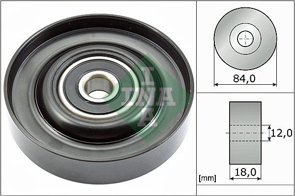 Deflection/Guide Pulley, V-ribbed belt (WG1710137)