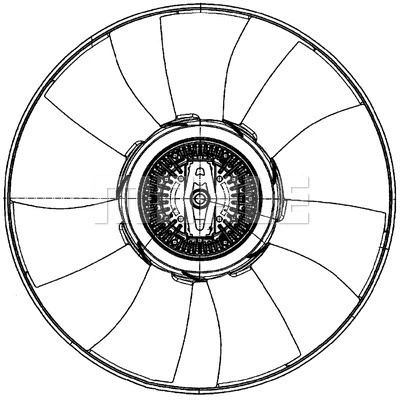 Fan, engine cooling (WG2180846)