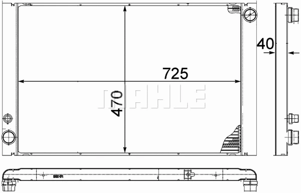 Radiator, engine cooling