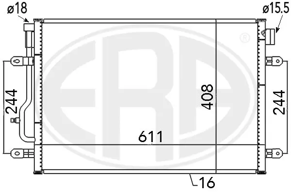 Condenser, air conditioning (WG2016670)