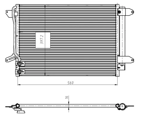 Condenser, air conditioning (WG2160761)